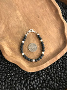 The Alameda Onyx Bracelet-Bracelets & Cuffs-Calli Co., Turquoise and Silver Jewelry, Native American Handmade, Zuni Tribe, Navajo Tribe, Brock Texas