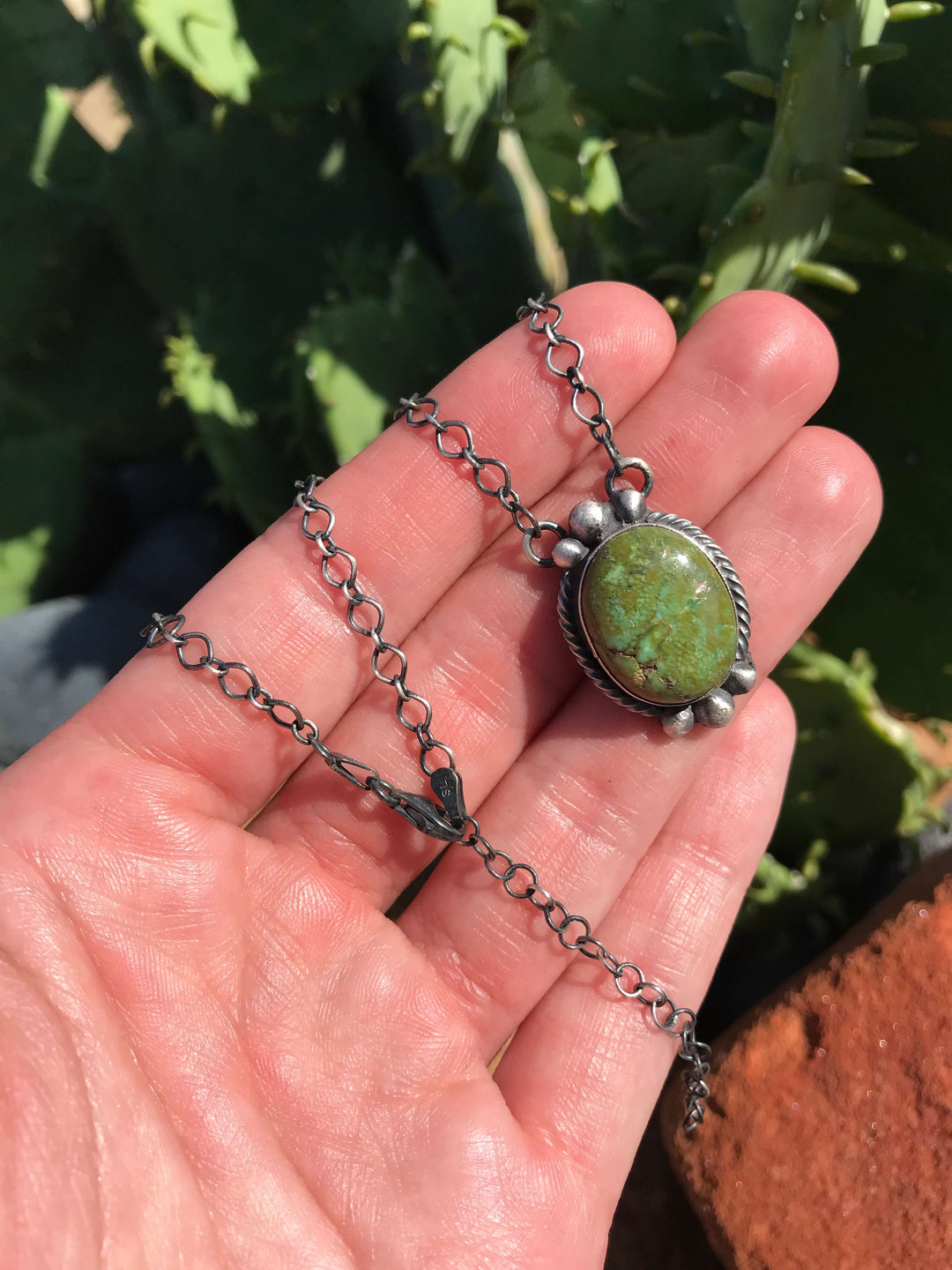The Ashton Turquoise Necklace, 9-Necklaces-Calli Co., Turquoise and Silver Jewelry, Native American Handmade, Zuni Tribe, Navajo Tribe, Brock Texas