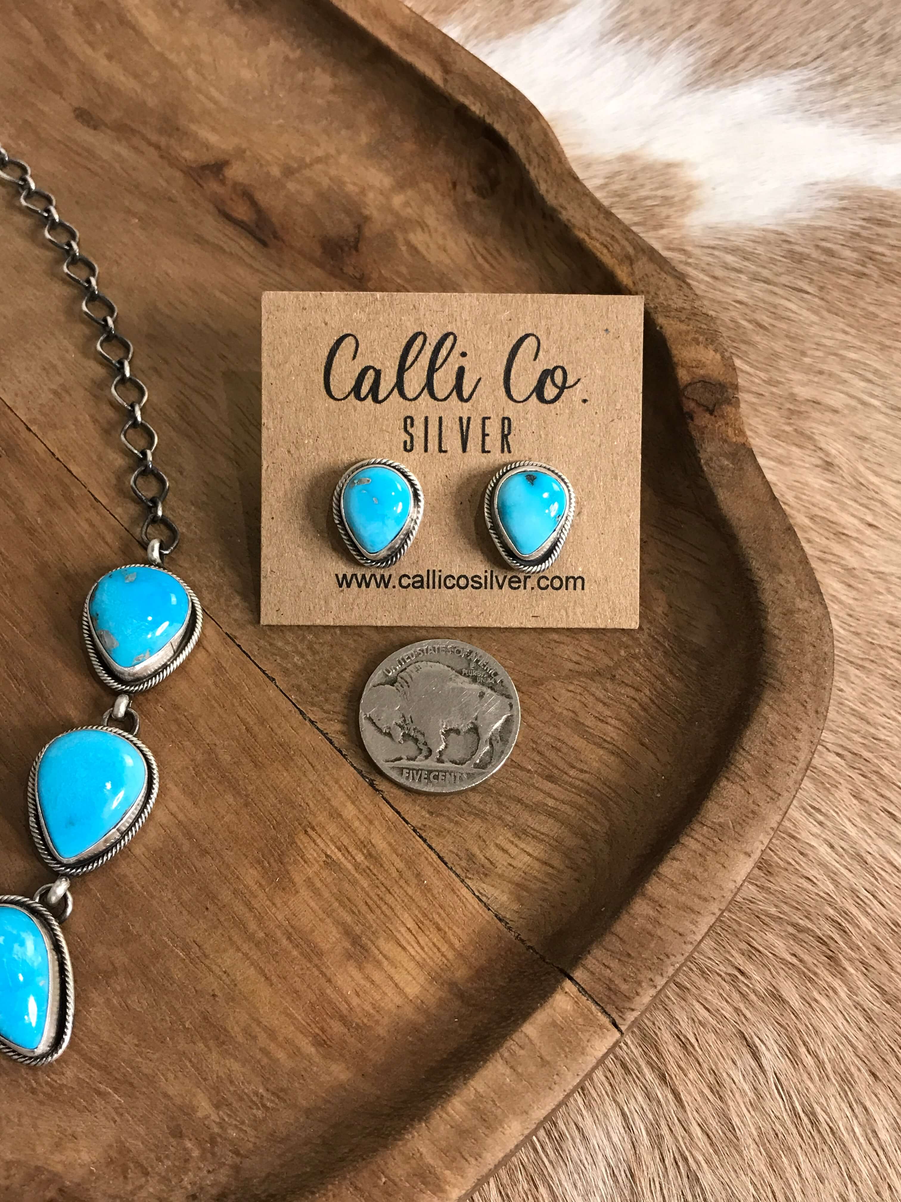 Navajo Handmade Turquoise Statement Necklace | Calli Co Silver