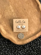 The Indus Dome Studs-Earrings-Calli Co., Turquoise and Silver Jewelry, Native American Handmade, Zuni Tribe, Navajo Tribe, Brock Texas