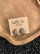 The Flora Hoop Earrings-Earrings-Calli Co., Turquoise and Silver Jewelry, Native American Handmade, Zuni Tribe, Navajo Tribe, Brock Texas