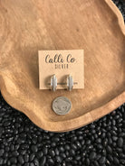 The Flora Hoop Earrings-Earrings-Calli Co., Turquoise and Silver Jewelry, Native American Handmade, Zuni Tribe, Navajo Tribe, Brock Texas