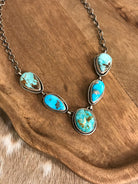 The Lulu Statement Necklace Set, 3-Necklaces-Calli Co., Turquoise and Silver Jewelry, Native American Handmade, Zuni Tribe, Navajo Tribe, Brock Texas