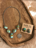 The Lulu Statement Necklace Set, 6-Necklaces-Calli Co., Turquoise and Silver Jewelry, Native American Handmade, Zuni Tribe, Navajo Tribe, Brock Texas