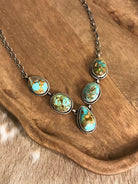 The Lulu Statement Necklace Set, 6-Necklaces-Calli Co., Turquoise and Silver Jewelry, Native American Handmade, Zuni Tribe, Navajo Tribe, Brock Texas