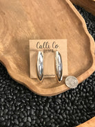 The Wray Hoop Earrings-Earrings-Calli Co., Turquoise and Silver Jewelry, Native American Handmade, Zuni Tribe, Navajo Tribe, Brock Texas