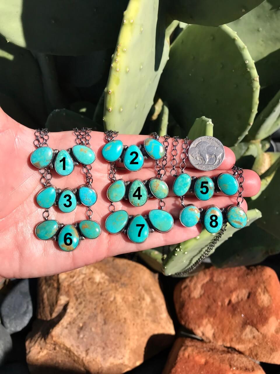 The Lost Trail Necklaces-Necklaces-Calli Co., Turquoise and Silver Jewelry, Native American Handmade, Zuni Tribe, Navajo Tribe, Brock Texas