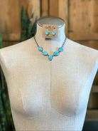 The Lulu Statement Necklace Set, 5-Necklaces-Calli Co., Turquoise and Silver Jewelry, Native American Handmade, Zuni Tribe, Navajo Tribe, Brock Texas