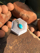 The Nordic 14k and Turquoise Pendant, 11-Pendants-Calli Co., Turquoise and Silver Jewelry, Native American Handmade, Zuni Tribe, Navajo Tribe, Brock Texas