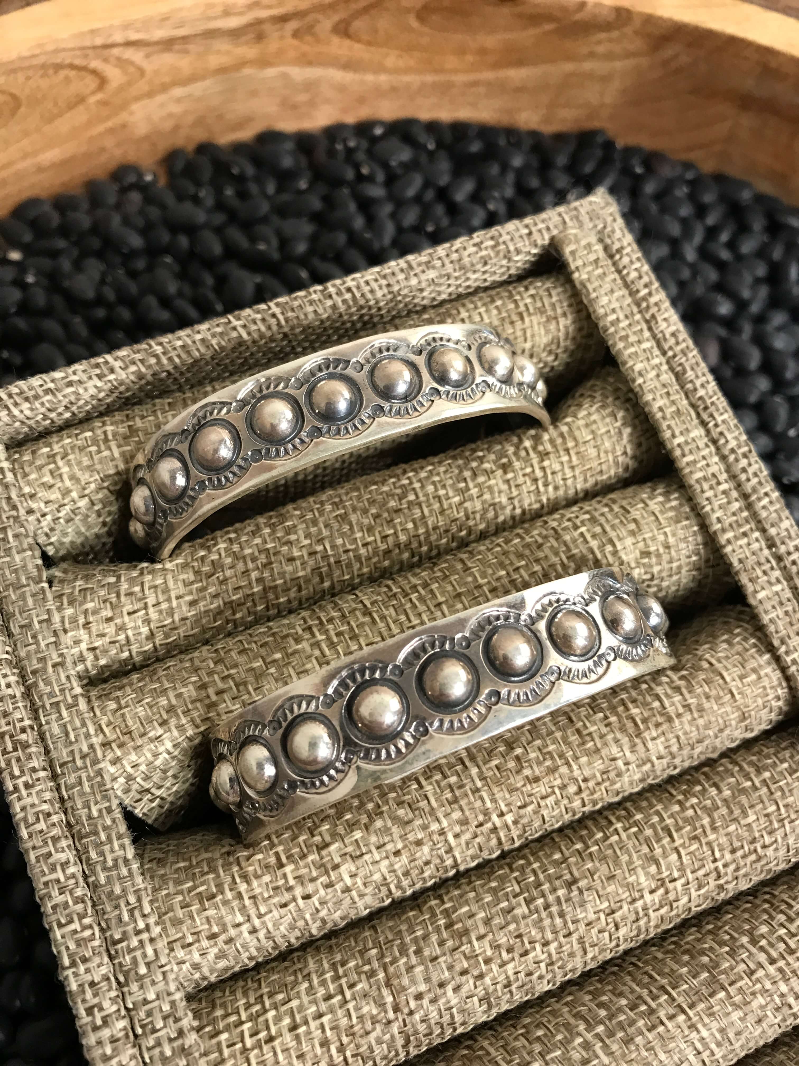 The Leoti Cuff-Bracelets & Cuffs-Calli Co., Turquoise and Silver Jewelry, Native American Handmade, Zuni Tribe, Navajo Tribe, Brock Texas