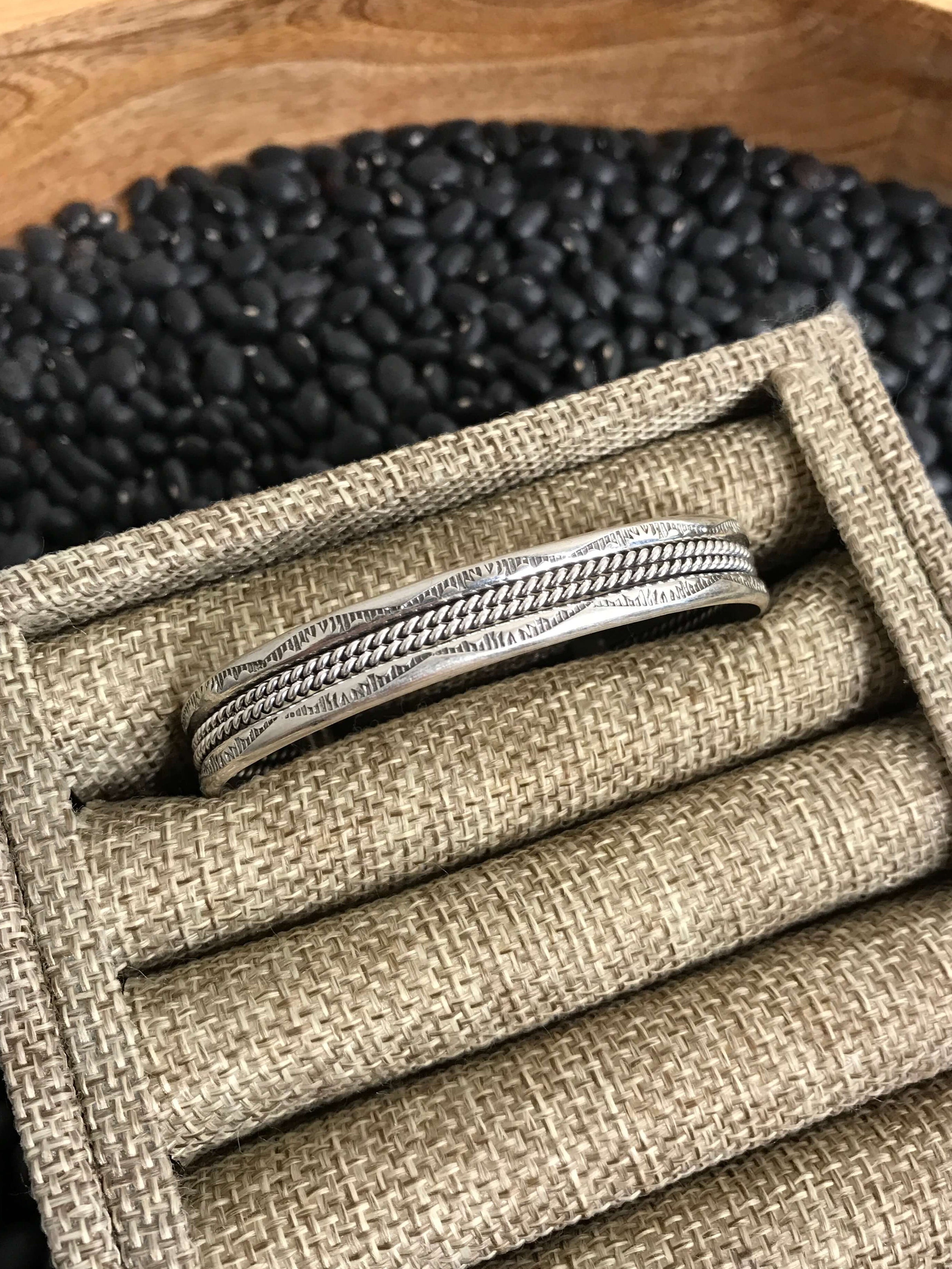 The Babine Cuff-Bracelets & Cuffs-Calli Co., Turquoise and Silver Jewelry, Native American Handmade, Zuni Tribe, Navajo Tribe, Brock Texas