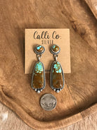 The Glendale Earrings, 15-Earrings-Calli Co., Turquoise and Silver Jewelry, Native American Handmade, Zuni Tribe, Navajo Tribe, Brock Texas