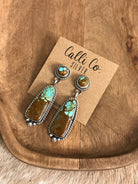 The Glendale Earrings, 15-Earrings-Calli Co., Turquoise and Silver Jewelry, Native American Handmade, Zuni Tribe, Navajo Tribe, Brock Texas