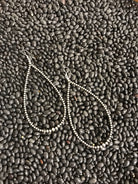 The McDade Teardrop Hoops-Earrings-Calli Co., Turquoise and Silver Jewelry, Native American Handmade, Zuni Tribe, Navajo Tribe, Brock Texas