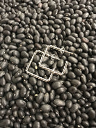 The Aidan Square Hoops-Earrings-Calli Co., Turquoise and Silver Jewelry, Native American Handmade, Zuni Tribe, Navajo Tribe, Brock Texas