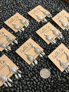 The Dreamcatcher Earrings-Earrings-Calli Co., Turquoise and Silver Jewelry, Native American Handmade, Zuni Tribe, Navajo Tribe, Brock Texas