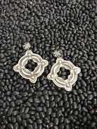 The Palo Duro Earrings xx-Earrings-Calli Co., Turquoise and Silver Jewelry, Native American Handmade, Zuni Tribe, Navajo Tribe, Brock Texas