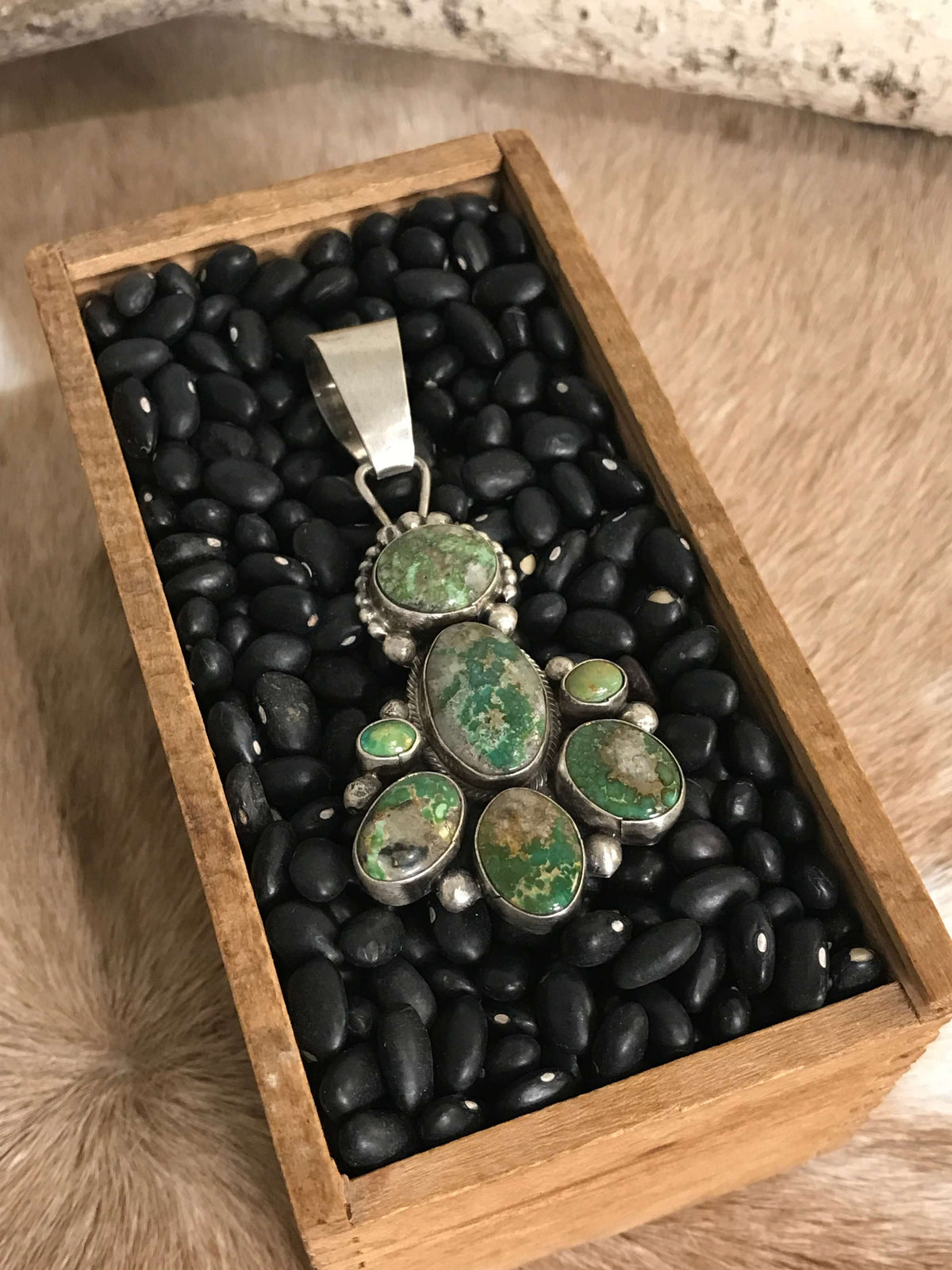 The Tomoka Pendant, 1 xx-Pendants-Calli Co., Turquoise and Silver Jewelry, Native American Handmade, Zuni Tribe, Navajo Tribe, Brock Texas