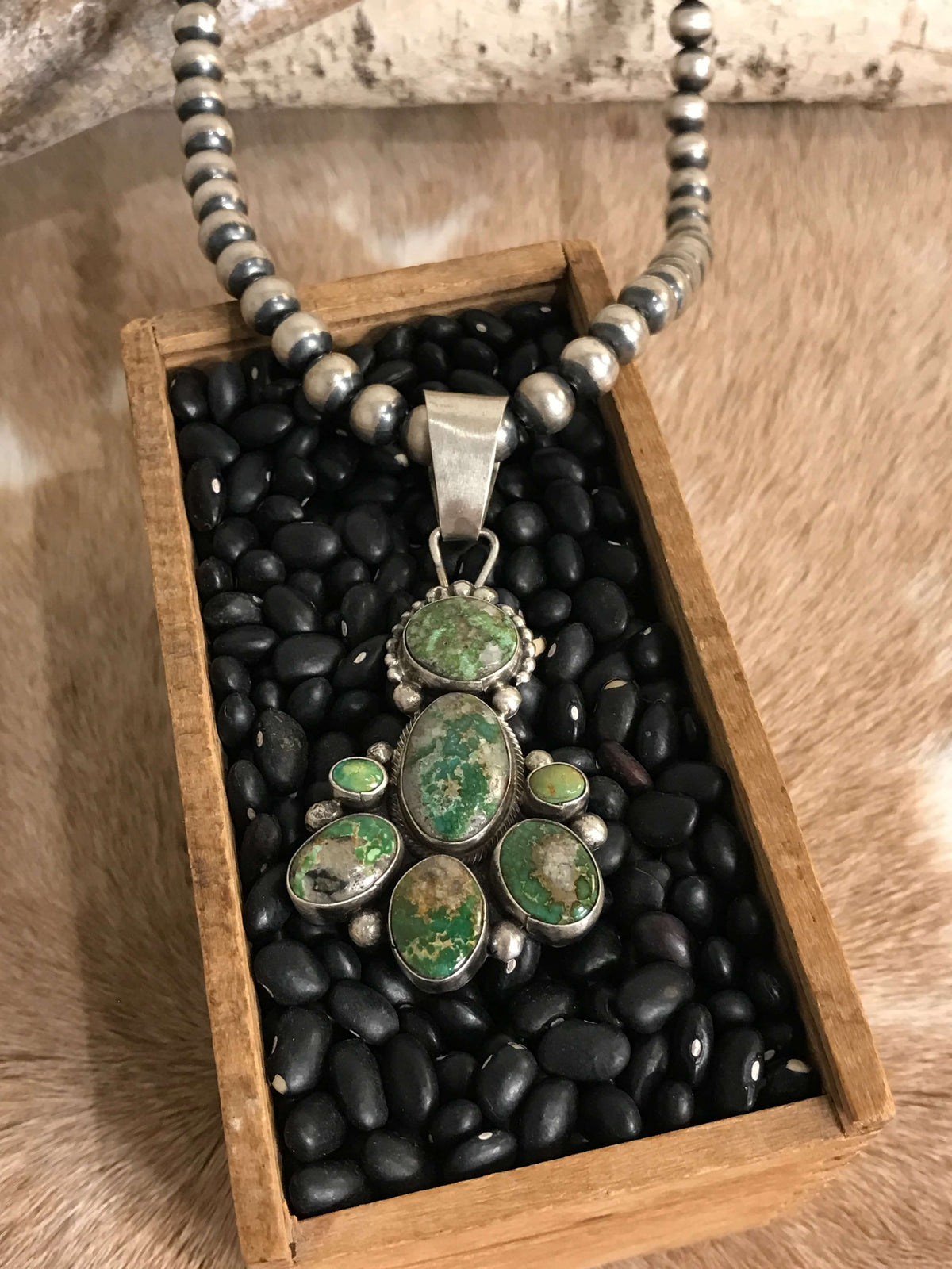 The Tomoka Pendant, 1 xx-Pendants-Calli Co., Turquoise and Silver Jewelry, Native American Handmade, Zuni Tribe, Navajo Tribe, Brock Texas