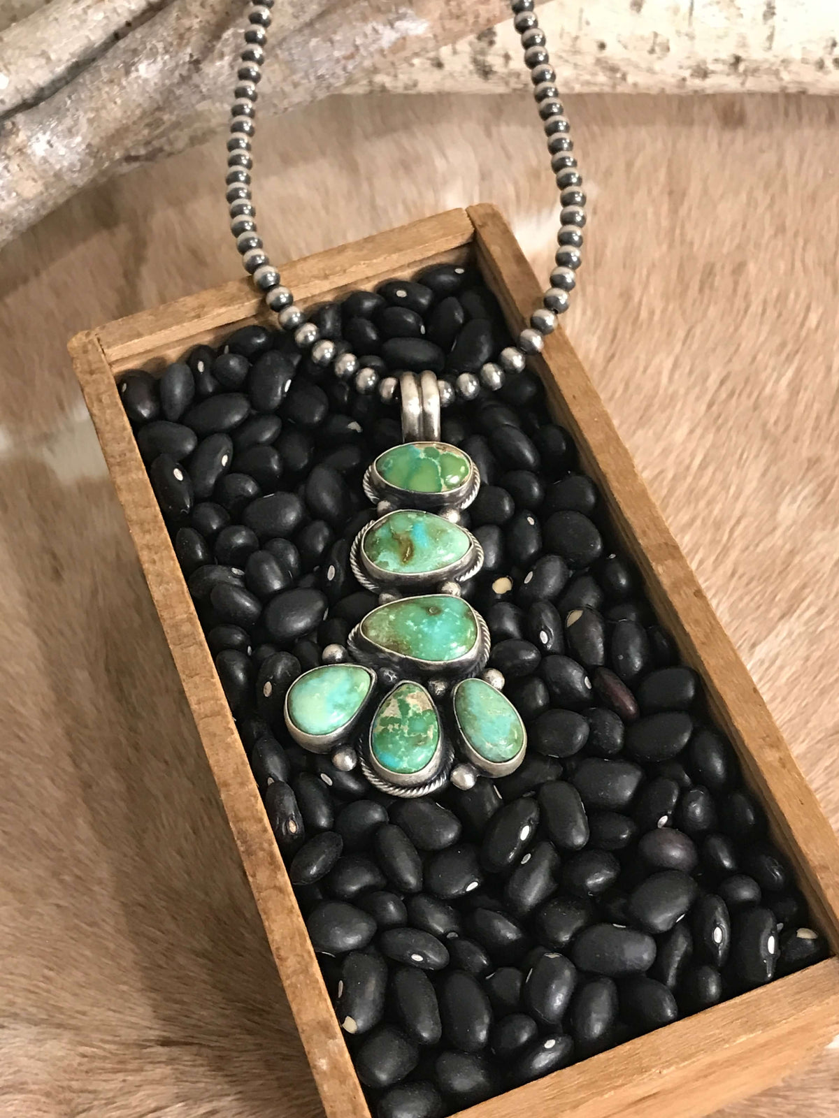 The Tomoka Pendant, 3-Pendants-Calli Co., Turquoise and Silver Jewelry, Native American Handmade, Zuni Tribe, Navajo Tribe, Brock Texas