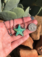 The Turquoise Star Necklace, 5-Necklaces-Calli Co., Turquoise and Silver Jewelry, Native American Handmade, Zuni Tribe, Navajo Tribe, Brock Texas