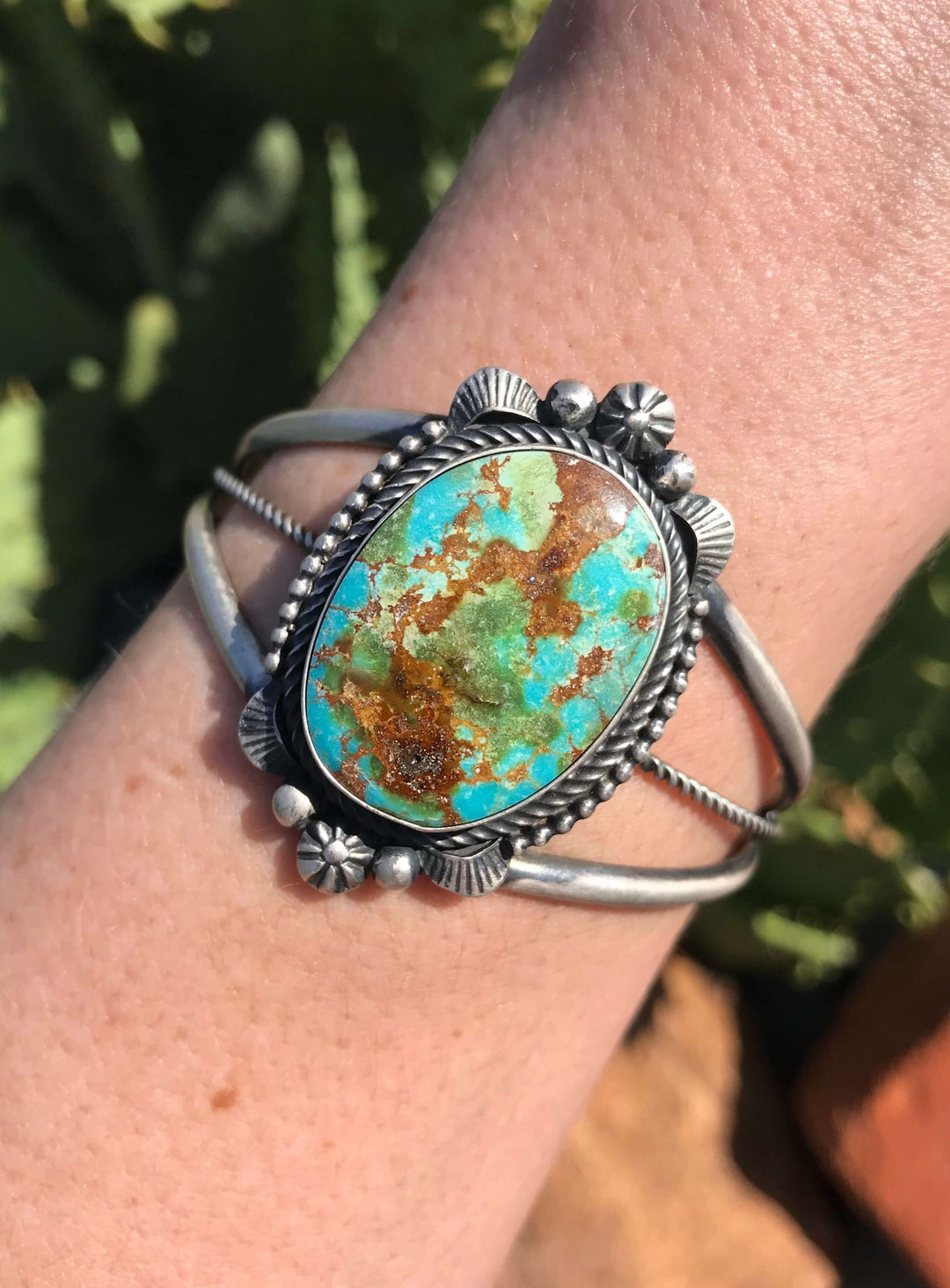 The Winnett Cuff-Bracelets & Cuffs-Calli Co., Turquoise and Silver Jewelry, Native American Handmade, Zuni Tribe, Navajo Tribe, Brock Texas
