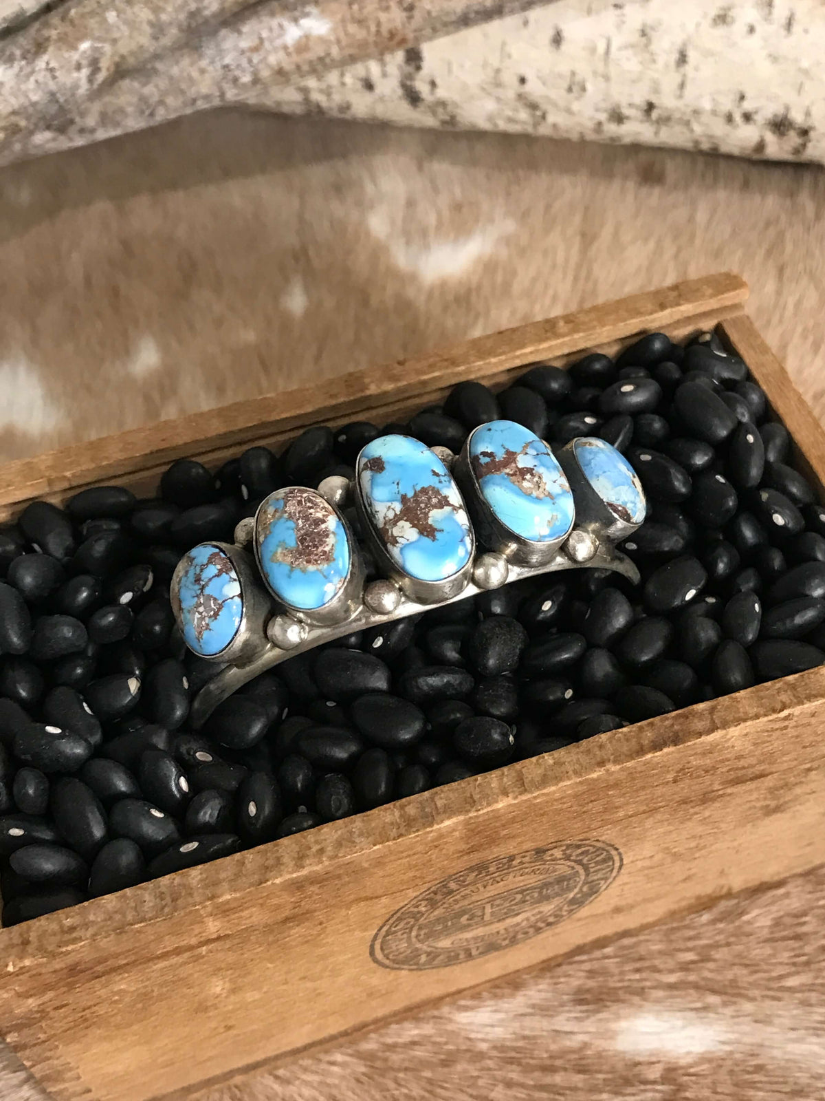 The Sadler Cuff, 1-Bracelets & Cuffs-Calli Co., Turquoise and Silver Jewelry, Native American Handmade, Zuni Tribe, Navajo Tribe, Brock Texas