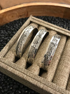 The Walsenburg Storyteller Cuffs-Bracelets & Cuffs-Calli Co., Turquoise and Silver Jewelry, Native American Handmade, Zuni Tribe, Navajo Tribe, Brock Texas