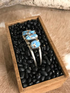 The Sadler Cuff, 1-Bracelets & Cuffs-Calli Co., Turquoise and Silver Jewelry, Native American Handmade, Zuni Tribe, Navajo Tribe, Brock Texas