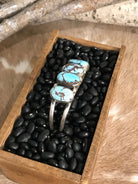 The Sadler Cuff, 2-Bracelets & Cuffs-Calli Co., Turquoise and Silver Jewelry, Native American Handmade, Zuni Tribe, Navajo Tribe, Brock Texas