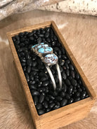 The Sadler Cuff, 2-Bracelets & Cuffs-Calli Co., Turquoise and Silver Jewelry, Native American Handmade, Zuni Tribe, Navajo Tribe, Brock Texas