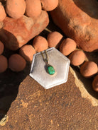 The Nordic 14k and Turquoise Pendant, 14-Pendants-Calli Co., Turquoise and Silver Jewelry, Native American Handmade, Zuni Tribe, Navajo Tribe, Brock Texas