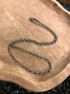 The Midi Sterling Chain Necklace-Necklaces-Calli Co., Turquoise and Silver Jewelry, Native American Handmade, Zuni Tribe, Navajo Tribe, Brock Texas