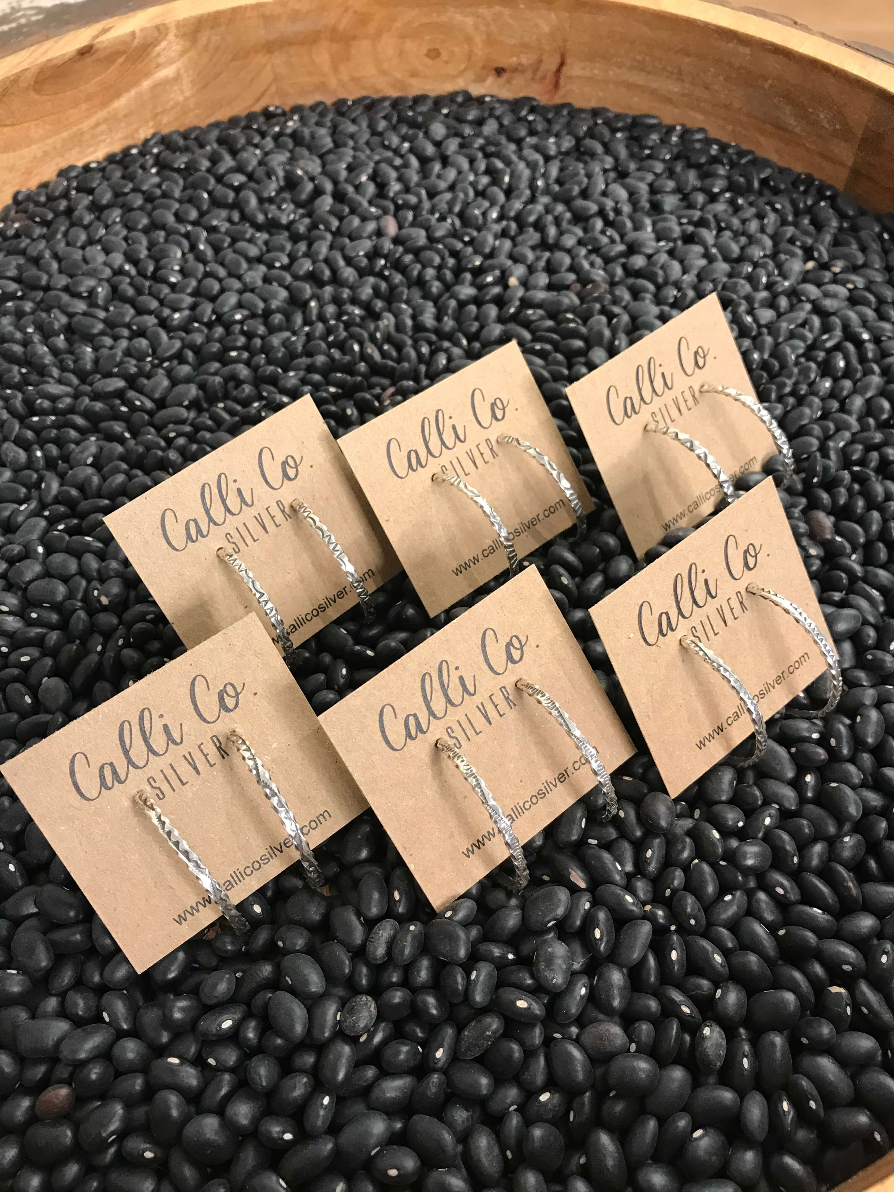 The Bosie Hoop Earring-Earrings-Calli Co., Turquoise and Silver Jewelry, Native American Handmade, Zuni Tribe, Navajo Tribe, Brock Texas