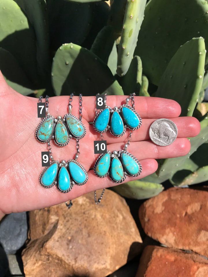 The Rockwood Necklaces-Necklaces-Calli Co., Turquoise and Silver Jewelry, Native American Handmade, Zuni Tribe, Navajo Tribe, Brock Texas