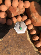 The Nordic 14k and Turquoise Pendant, 14-Pendants-Calli Co., Turquoise and Silver Jewelry, Native American Handmade, Zuni Tribe, Navajo Tribe, Brock Texas