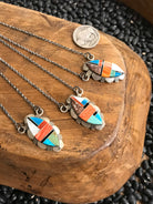 The Dellslow Necklace-Necklaces-Calli Co., Turquoise and Silver Jewelry, Native American Handmade, Zuni Tribe, Navajo Tribe, Brock Texas
