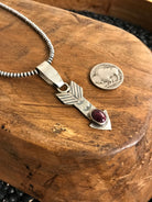 The Arrow Pendants in Purple Spiny-Pendants-Calli Co., Turquoise and Silver Jewelry, Native American Handmade, Zuni Tribe, Navajo Tribe, Brock Texas