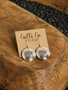 The Sunburst Earrings-Earrings-Calli Co., Turquoise and Silver Jewelry, Native American Handmade, Zuni Tribe, Navajo Tribe, Brock Texas