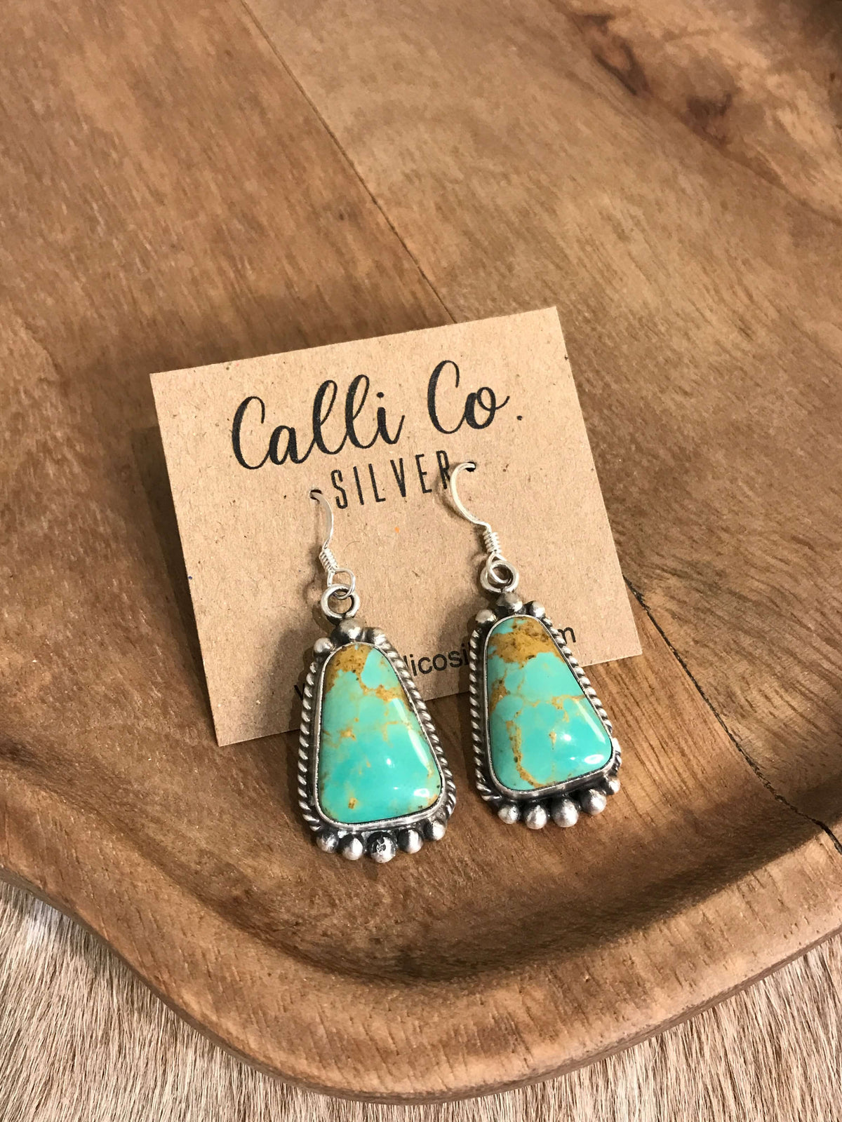 The Turquoise Dangles, 25-Earrings-Calli Co., Turquoise and Silver Jewelry, Native American Handmade, Zuni Tribe, Navajo Tribe, Brock Texas