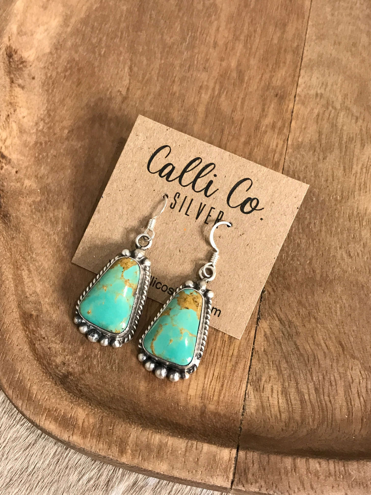 The Turquoise Dangles, 25-Earrings-Calli Co., Turquoise and Silver Jewelry, Native American Handmade, Zuni Tribe, Navajo Tribe, Brock Texas