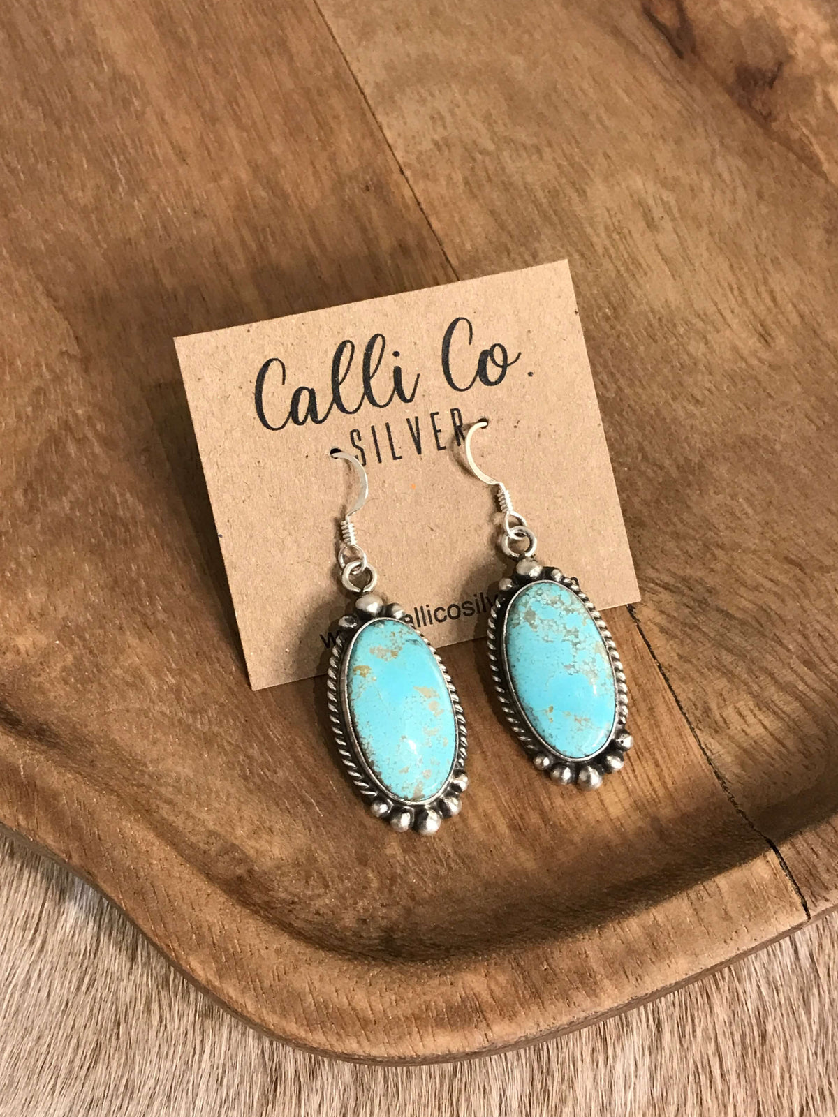 The Turquoise Dangles, 27-Earrings-Calli Co., Turquoise and Silver Jewelry, Native American Handmade, Zuni Tribe, Navajo Tribe, Brock Texas
