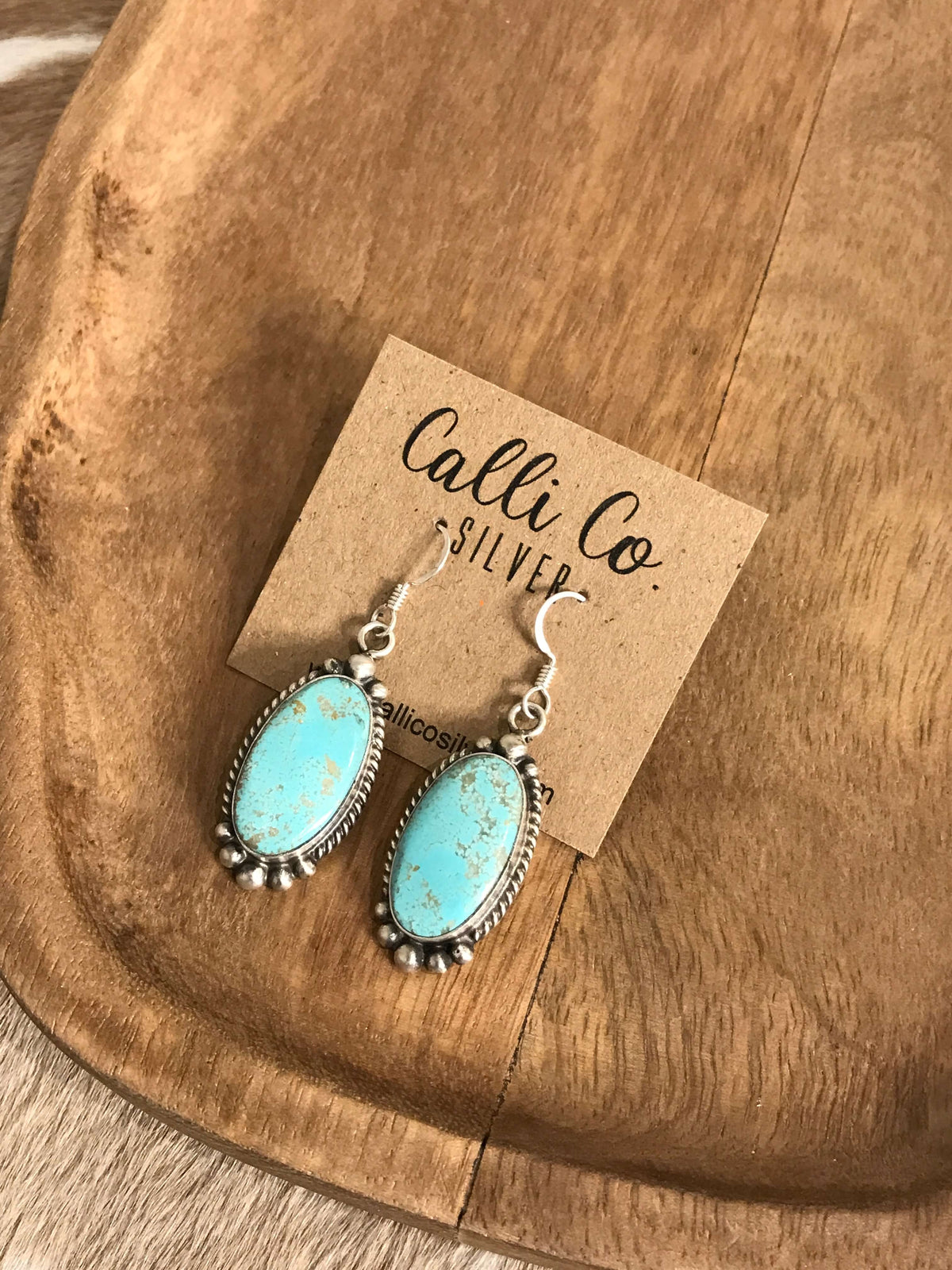 The Turquoise Dangles, 27-Earrings-Calli Co., Turquoise and Silver Jewelry, Native American Handmade, Zuni Tribe, Navajo Tribe, Brock Texas