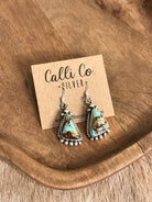 The Turquoise Dangles, 29-Earrings-Calli Co., Turquoise and Silver Jewelry, Native American Handmade, Zuni Tribe, Navajo Tribe, Brock Texas