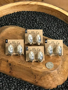 The Fulton Stamped Hoop Earrings-Earrings-Calli Co., Turquoise and Silver Jewelry, Native American Handmade, Zuni Tribe, Navajo Tribe, Brock Texas