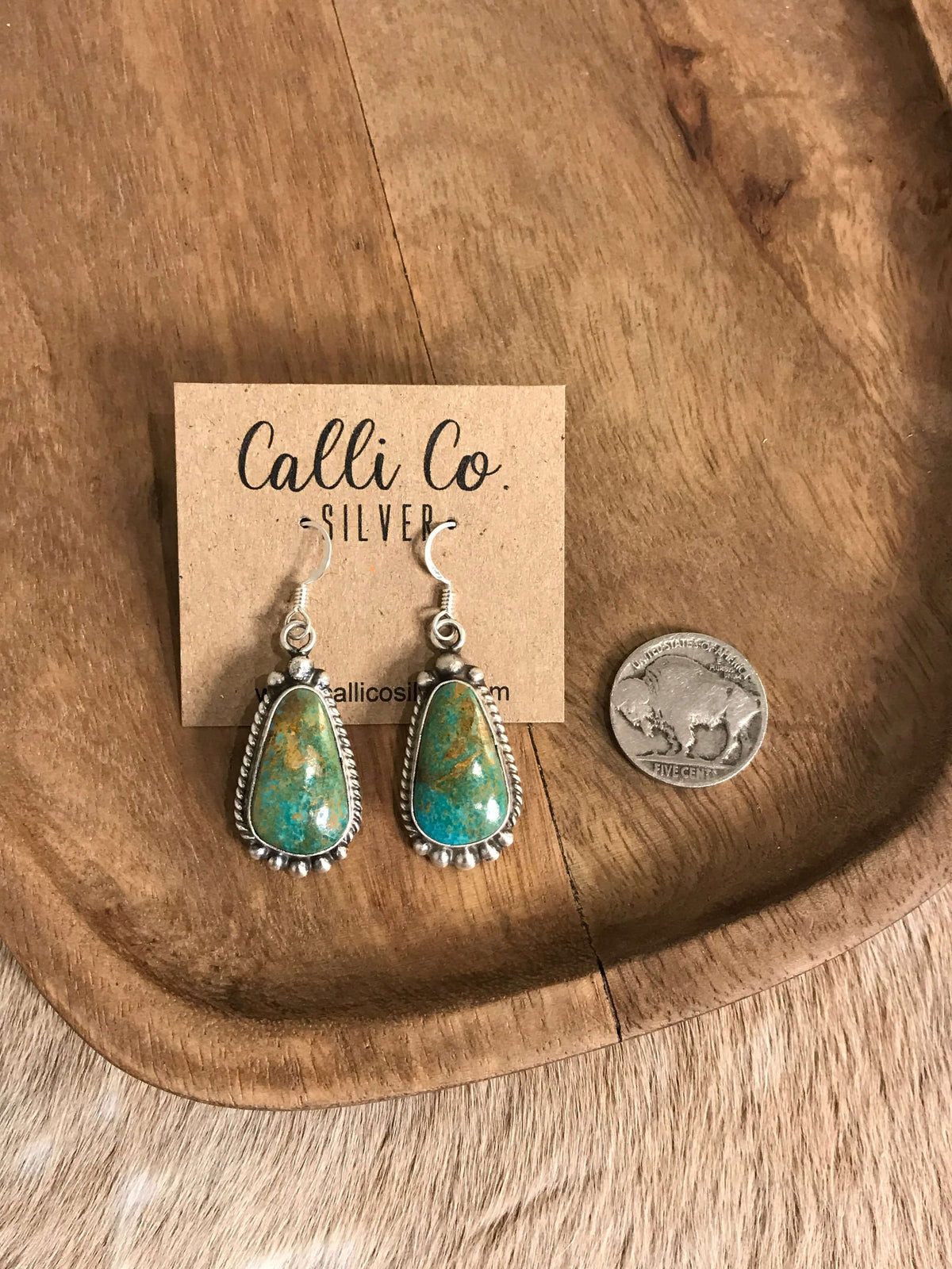 The Turquoise Dangles, 30-Earrings-Calli Co., Turquoise and Silver Jewelry, Native American Handmade, Zuni Tribe, Navajo Tribe, Brock Texas