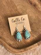 The Turquoise Dangles, 31-Earrings-Calli Co., Turquoise and Silver Jewelry, Native American Handmade, Zuni Tribe, Navajo Tribe, Brock Texas