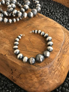 The Doheny Memory Pearl Wire Bracelet-Bracelets & Cuffs-Calli Co., Turquoise and Silver Jewelry, Native American Handmade, Zuni Tribe, Navajo Tribe, Brock Texas