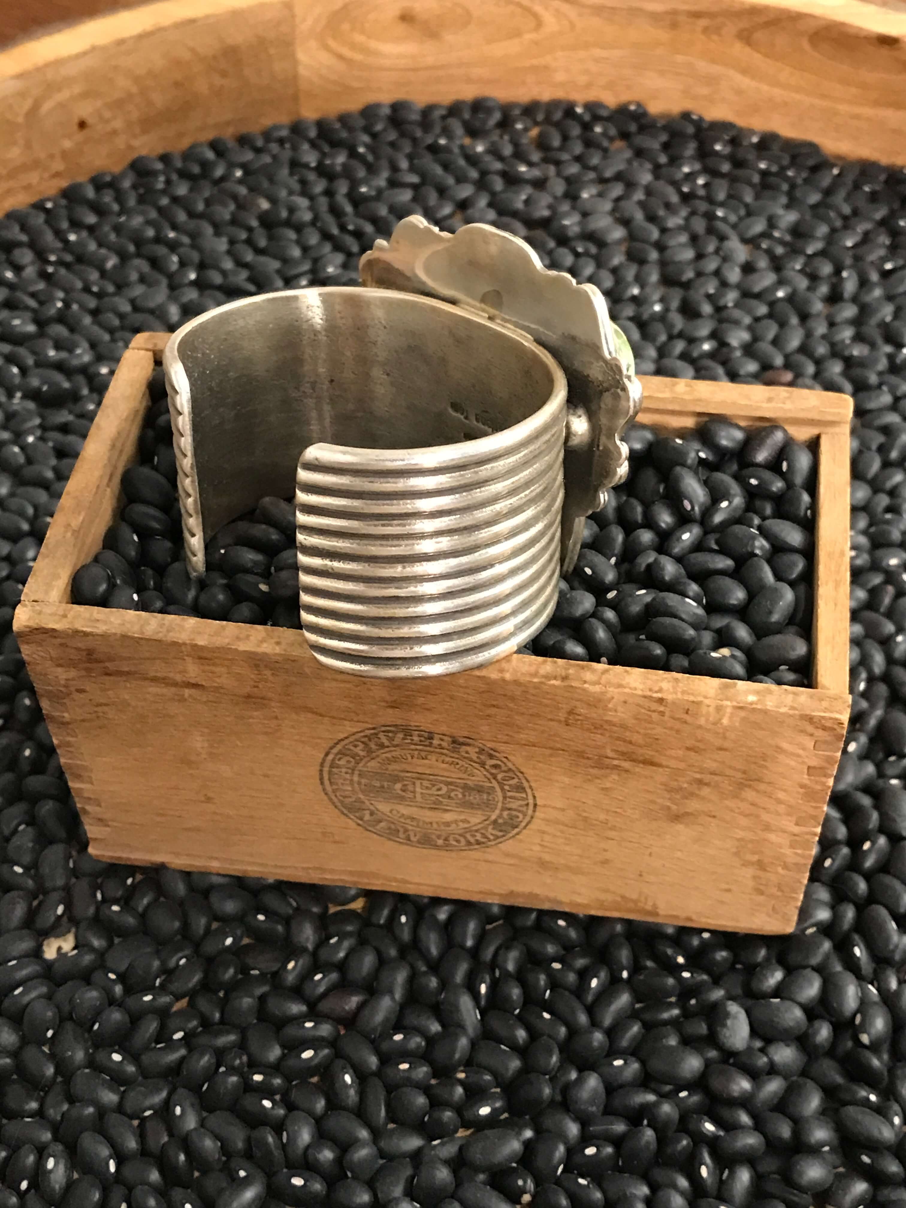 The Ryker Turquoise Cuff-Bracelets & Cuffs-Calli Co., Turquoise and Silver Jewelry, Native American Handmade, Zuni Tribe, Navajo Tribe, Brock Texas