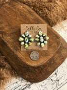 The Knox Cluster Earrings-Earrings-Calli Co., Turquoise and Silver Jewelry, Native American Handmade, Zuni Tribe, Navajo Tribe, Brock Texas